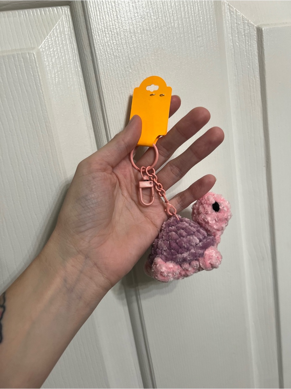 Little Crocheted Turtle Keychain